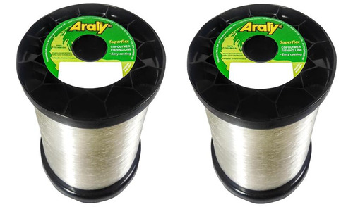 Linha Pesca Araty 1,00mm Branca Kit 2 Unidades De 500g (1kg)