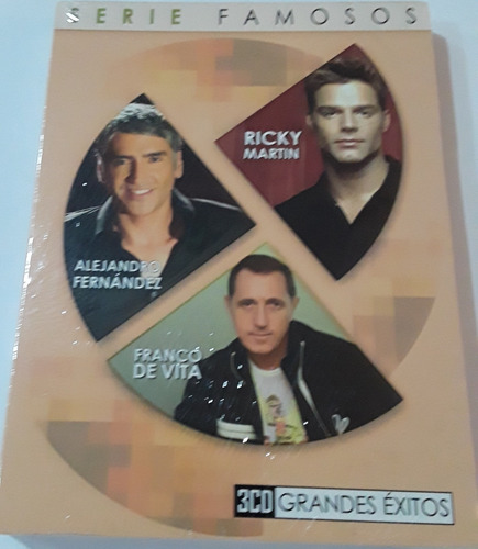 Ricky Martin-alejandro F.-franco De V. Serie Famosos 3cd Ge 