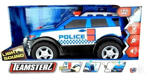 Teamsterz Vehículos Con Luz Y Sonido Personaje Auto Policia Azul