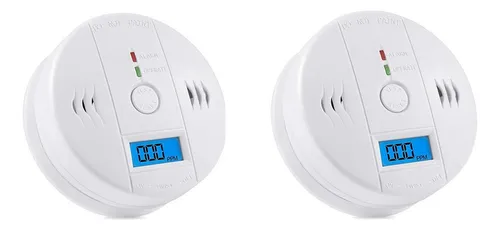 2pcs Alarma Detector De Gas Y Humo Monoxido De Carbono