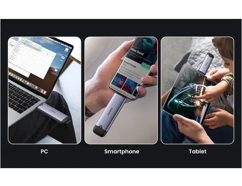 Carry Disk M.2 Pcie Nvme A Usb-c + Usb-a Dual Discos Ugreen