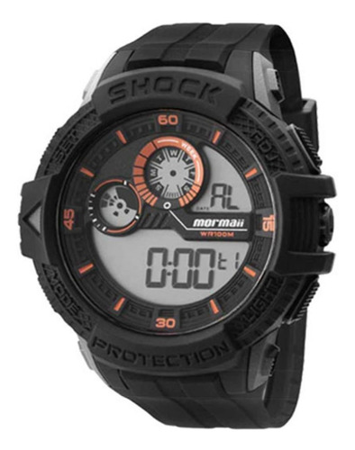 Relógio Mormaii Digital Masculino Mo3900/8l Esportivo + Nf