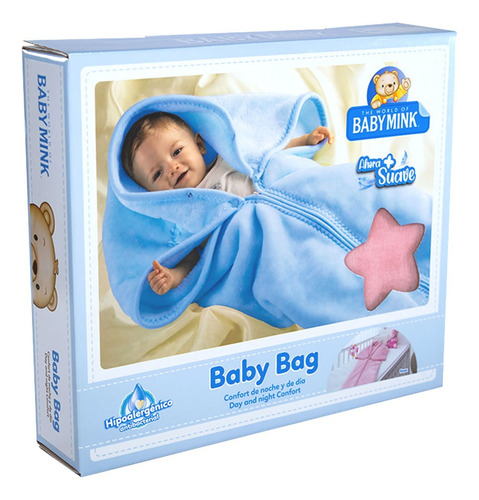 Baby Mink Baby Bag Liso Cobertor Y Saco De Dormir