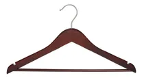 Comprar Ganchos De Madera Para Ropa C\u002Fbarra Antideslizante Caja X 24