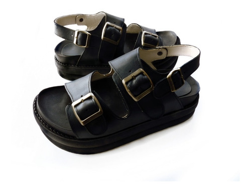 Sandalias Zapatos Suecos Plataforma Mujer Cuero Birken