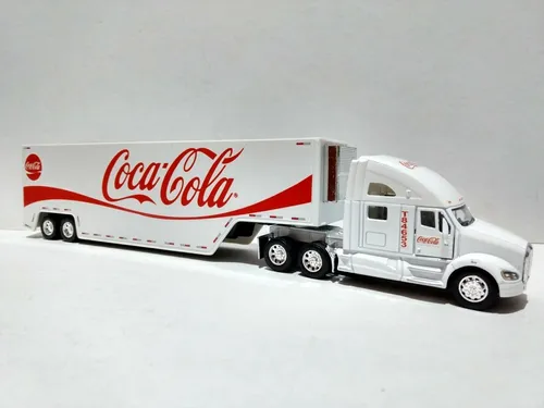 Caminhão Coca Cola Kenworth T700 6x4 - Escala 1/32 - Com Cavalo e Carreta - Minisclub