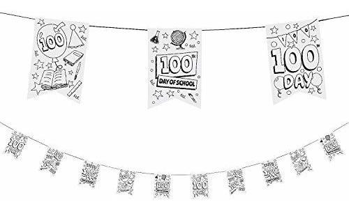 Kit Der Manualidades - Cyo 100th Day Pennants - Craft Kits -