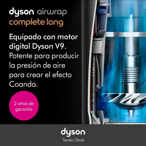 Multiestilizador Dyson Airwrap Complete Long | Níquel/cobre