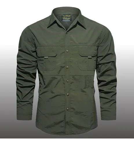 Camisa militar hombre new arrivals