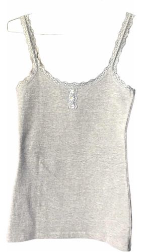 Musculosa De Morley Elastizada Al Cuerpo Talle S