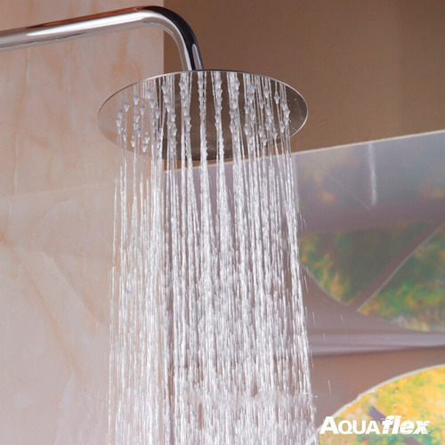 Flor De Ducha Cromada Metalica 30 Cm Redonda 7052c Aquaflex