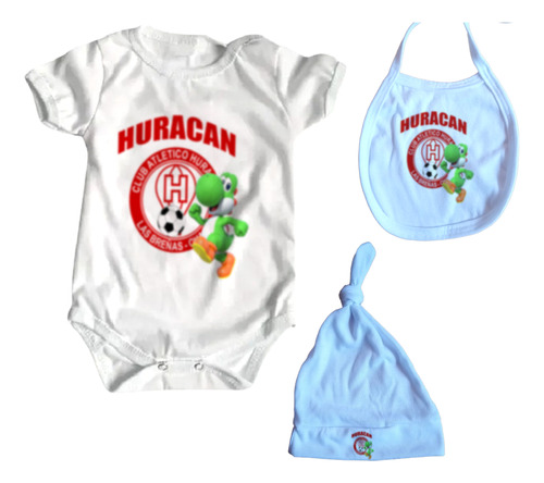 Ajuar Ropa Bebe X3 Prendas  Huracan Las Breñas