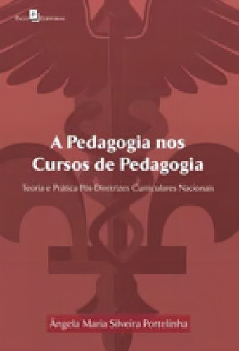 A Pedagogia Nos Cursos De Pedagogia: Teoria E Prática Pós-diretrizes Curriculares Nacionais, De Portelinha, Angela Maria Silveira. Editora Paco Editorial, Capa Mole Em Português