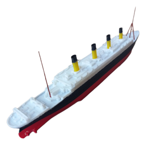 Titanic Juguete 50cm 2 Partes + 2 Iceberg (flota Vertical) Solido