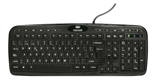 Maxell Teclado Multimedia Kb-150 / Con Puerto Usb De Carga Color del teclado Negro