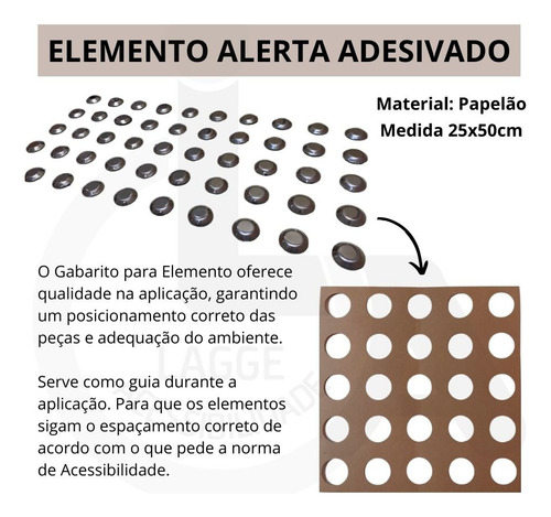 10ml Sinalização Tatil Alerta Inox Sem Adesivo Frisado