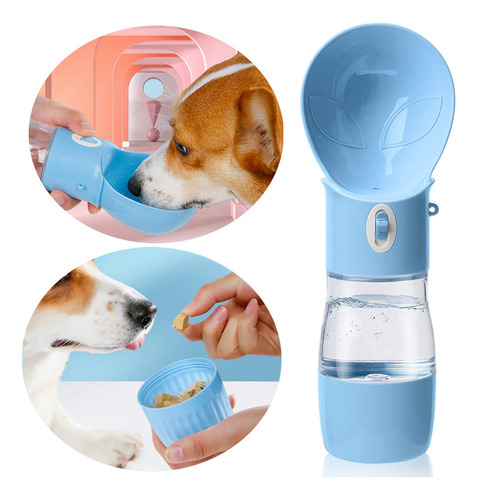 Dispensador De Agua De Viaje For Perros Con Contenedor De C