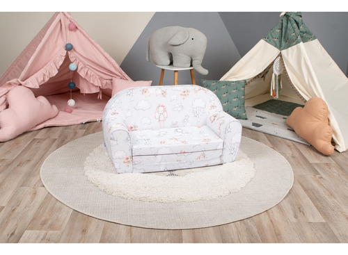 Sofá Plegable 2 En 1 Para Niños Convertible Y Lavable