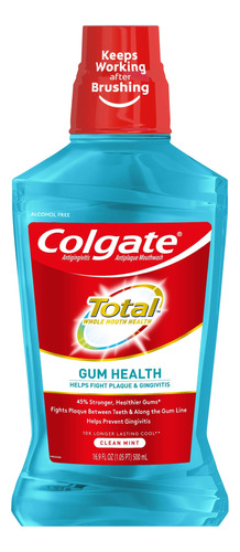 Colgate Total Gum Health - Enjuague Bucal Sin Alcohol, Frmul