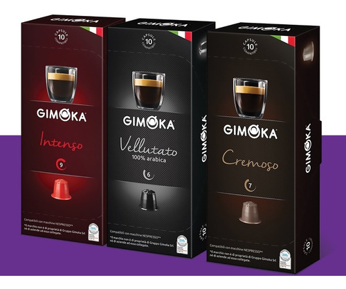 30 Cápsulas Nespresso Compatibles Gimoka Italia