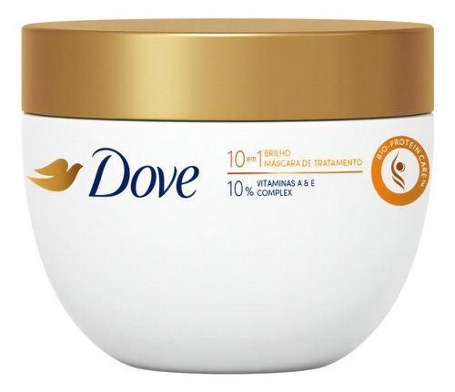 Máscara De Tratamento Brilho 10 Em 1 270g Dove