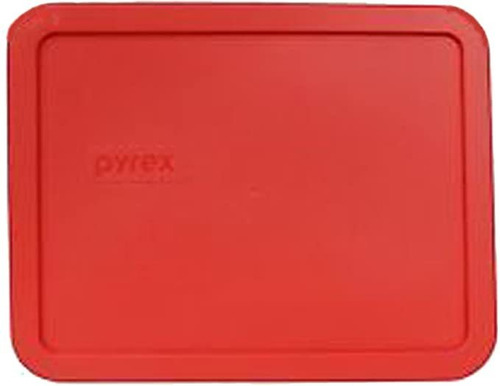 Pyrex Red De 6 Tazas Rectangular Cubierta De Plástico 7211-p