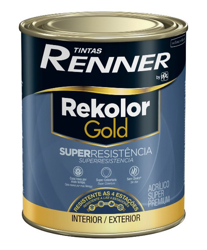 Pintura Rekolor Gold Super Resistencia Renner- Megacolor