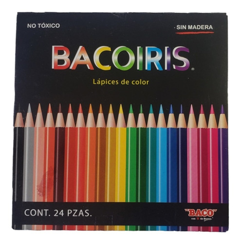 Creyones 24 Colores Bacoiris