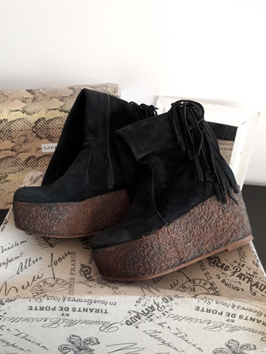 Botas Bucaneras Caña Alta Mujer Gamuza Sarkany