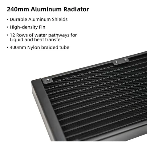 Watercooling Kingcool Aqua Freeze Aio Amd Intel 240mm Negro