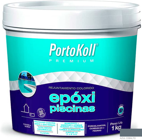 Rejunte Epóxi Acquaflex Azul Cobalto 1 Kg