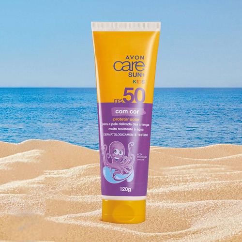 Protetor Solar Avon Sun+ Kids Infantil Com Cor Fps50 120g