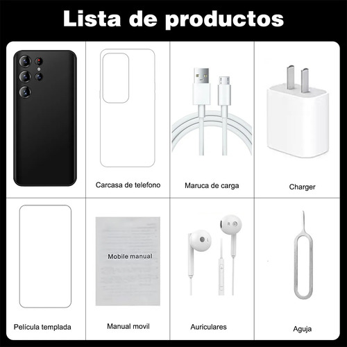 Teléfono 4gb Ram 64gb Dual Sim Soporte Expansión 256 Gb 6.517 Pulgadas Celular Con Reconocimiento Facial 6000mah Negro