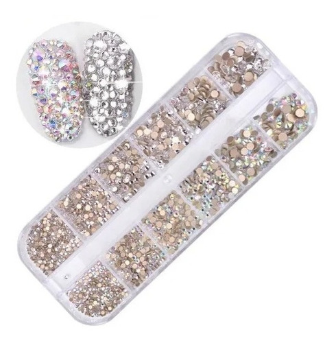 Caja De Strass Pedrería Para Decoración De Uñas Nail Art