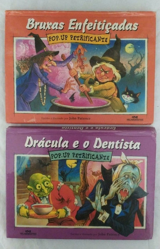 Livro Pop Up Petrificante C/ 2 Tits Bruxas Dracula Conf Foto