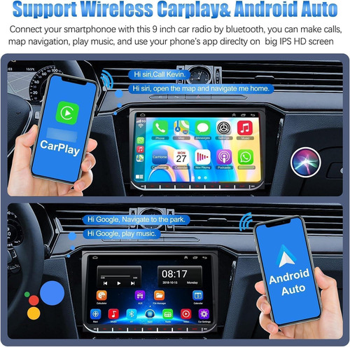 Radio Estéreo Android 13 De 9 Pulgadas Para Vw Jetta, Passat