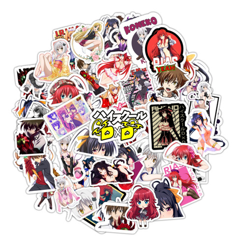 Pack 50 Stickers Adhesivo Anime High School Dxd