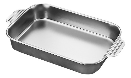 Bandeja Rectangular De Acero Inoxidable B Para Pescado, Parr
