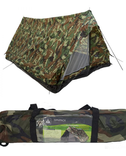 Carpa Arye Minipack Camuflada Para 3/4 Personas Oferta