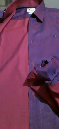 Imagem 7 de 9 de Camisa Social Slim Maquinetada Purple