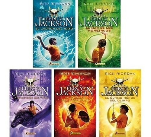 Saga Completa Percy Jackson (5 Libros) - Rick Riordan