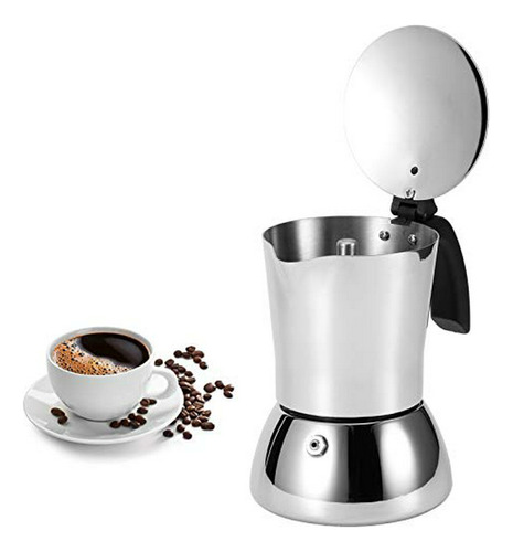  Cafetera Espresso Compatible Con Cocina De Gas Y Eléctrica 
