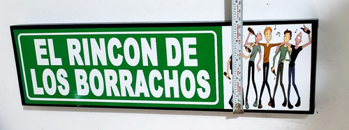 Rincon Km De Los Borrachos Cantina Cuadro Cartel Bar 04 Y189