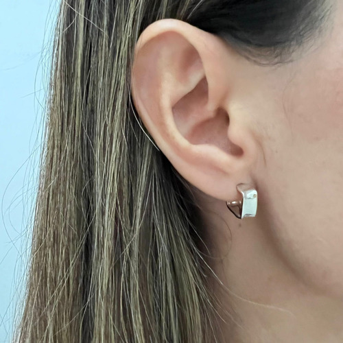 Imagen 7 de 10 de Arracadas De Plata 925 Chica Aretes Mujer Agalea