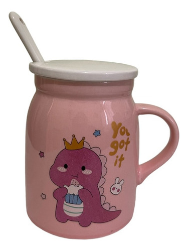 Taza De Cerámica Con Terminación Porcelana Con Tapa
