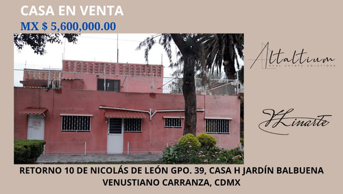 Casa En Venta En Jardin Balvuena Cdmx I Vl11-ca-015