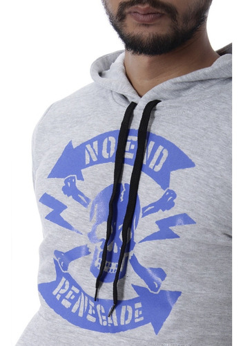 Imagen 2 de 3 de Buzo Hoodie Canguro Hombre No End 36004