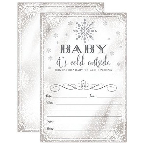 Invitación De Baby It's Cold Outside - Invitación De Baby Sh