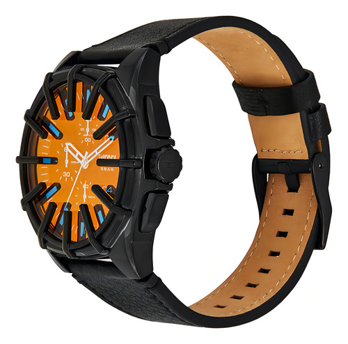 Reloj Hombre Diesel Framed De Piel 44mm