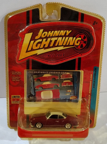 Volkswagem Karmann Ghia Johnny Lightning Escala 1 64 Lacrado Bordô